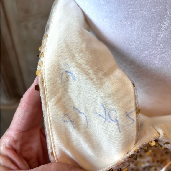 NEW, Gold Sequins Dress, Gold Dress, Prom Dress, NWOT, Size L - Picture 8 of 11